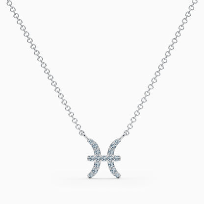 Diamond Pisces Necklace