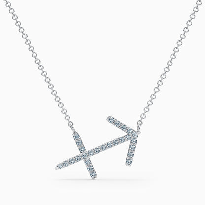 Large Diamond Sagittarius Necklace