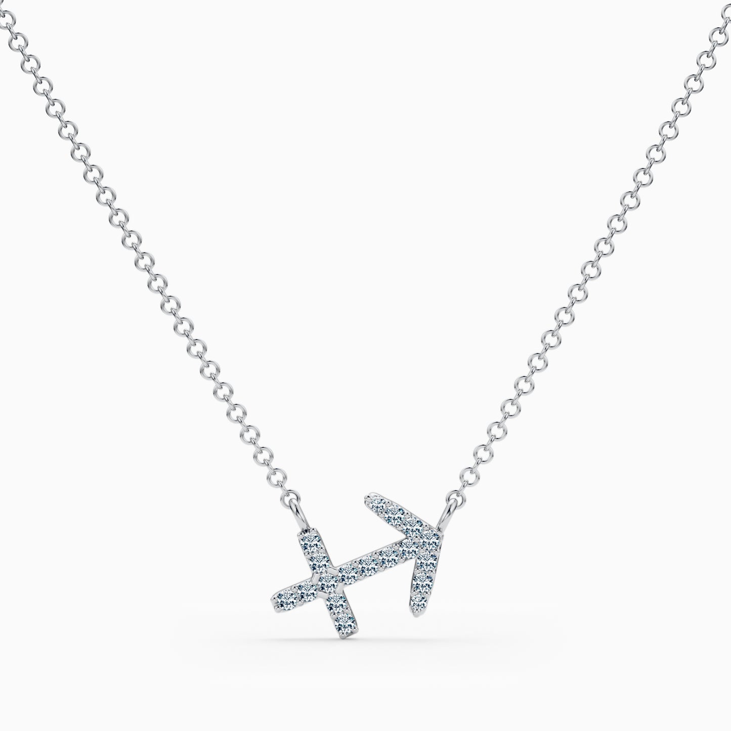 Diamond Sagittarius Necklace