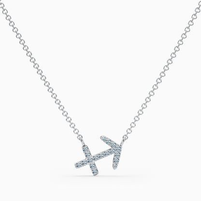 Diamond Sagittarius Necklace
