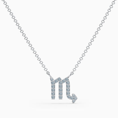 Diamond Scorpio Necklace