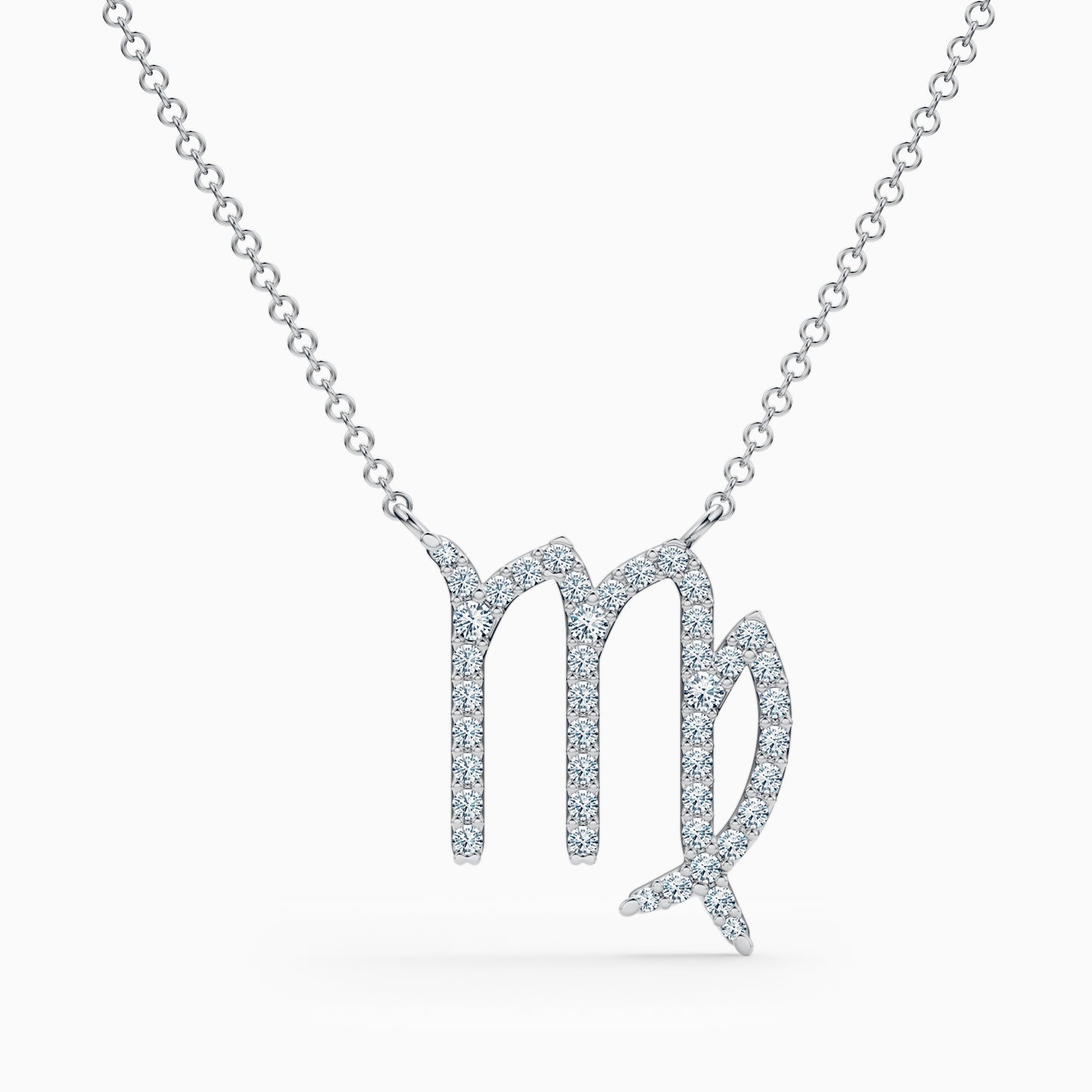 Large Diamond Virgo Necklace