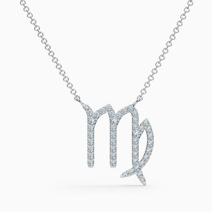 Large Diamond Virgo Necklace