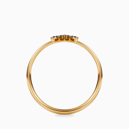 Sapphire Aquarius Ring