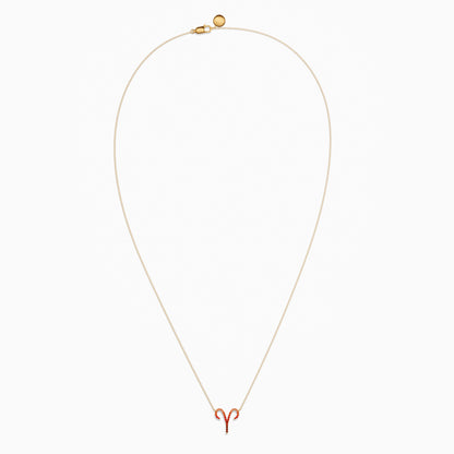 Large Sapphire Aries Necklace