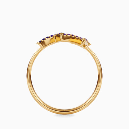 Large Sapphire Sagittarius Ring