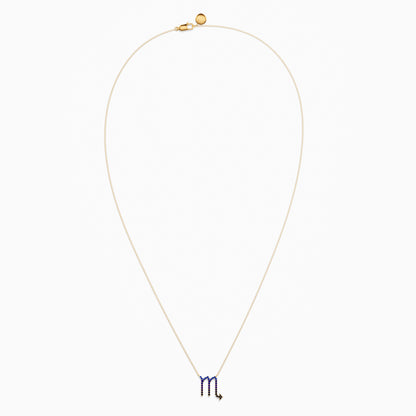 Large Sapphire Scorpio Necklace
