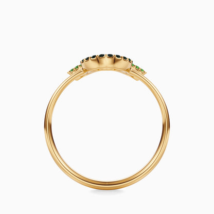 Large Sapphire Taurus Ring