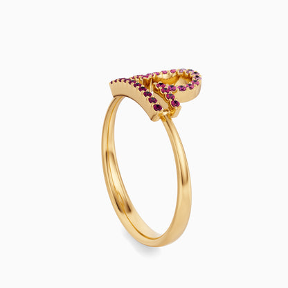 Large Sapphire Libra Ring