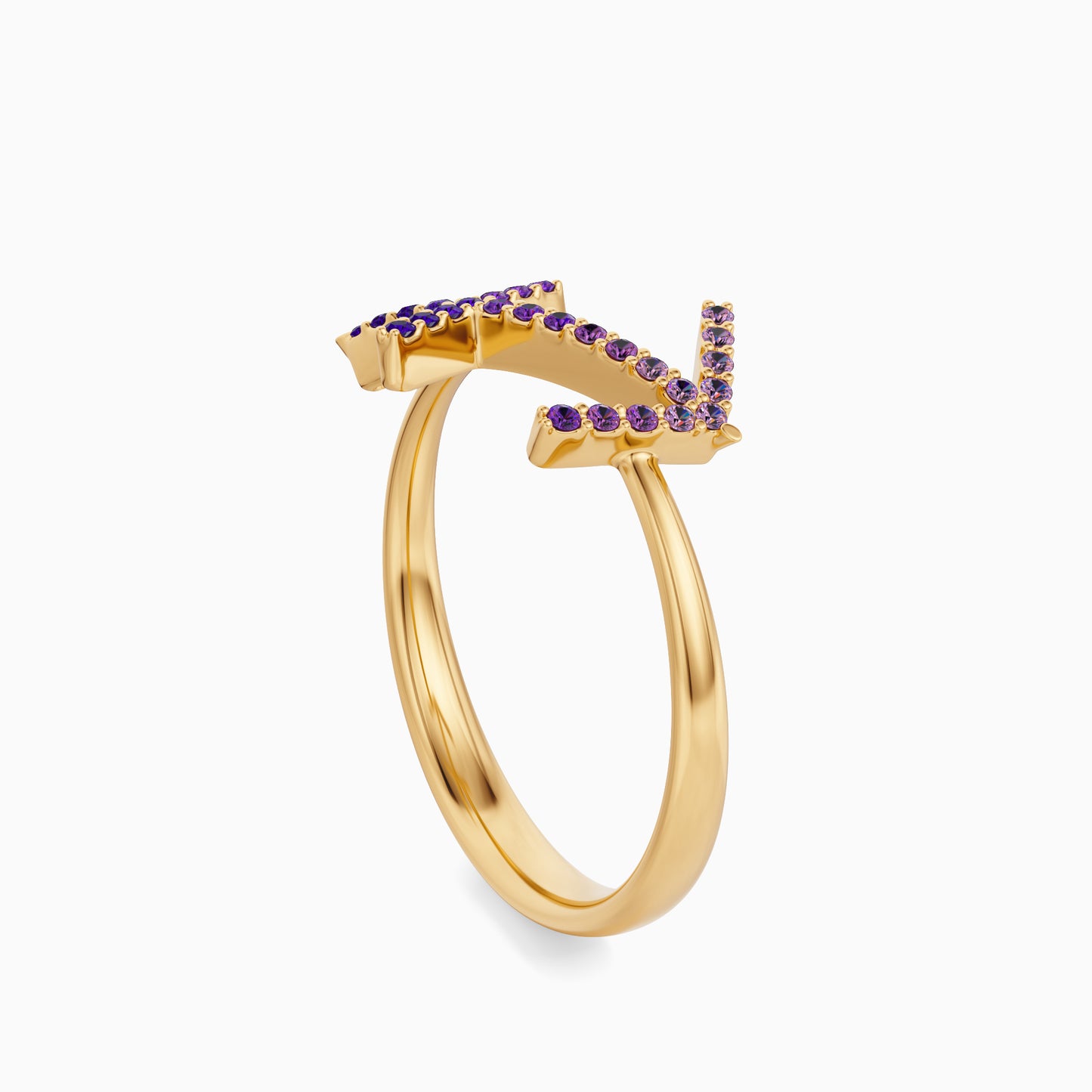 Large Sapphire Sagittarius Ring