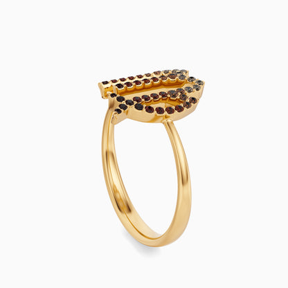 Large Sapphire Virgo Ring