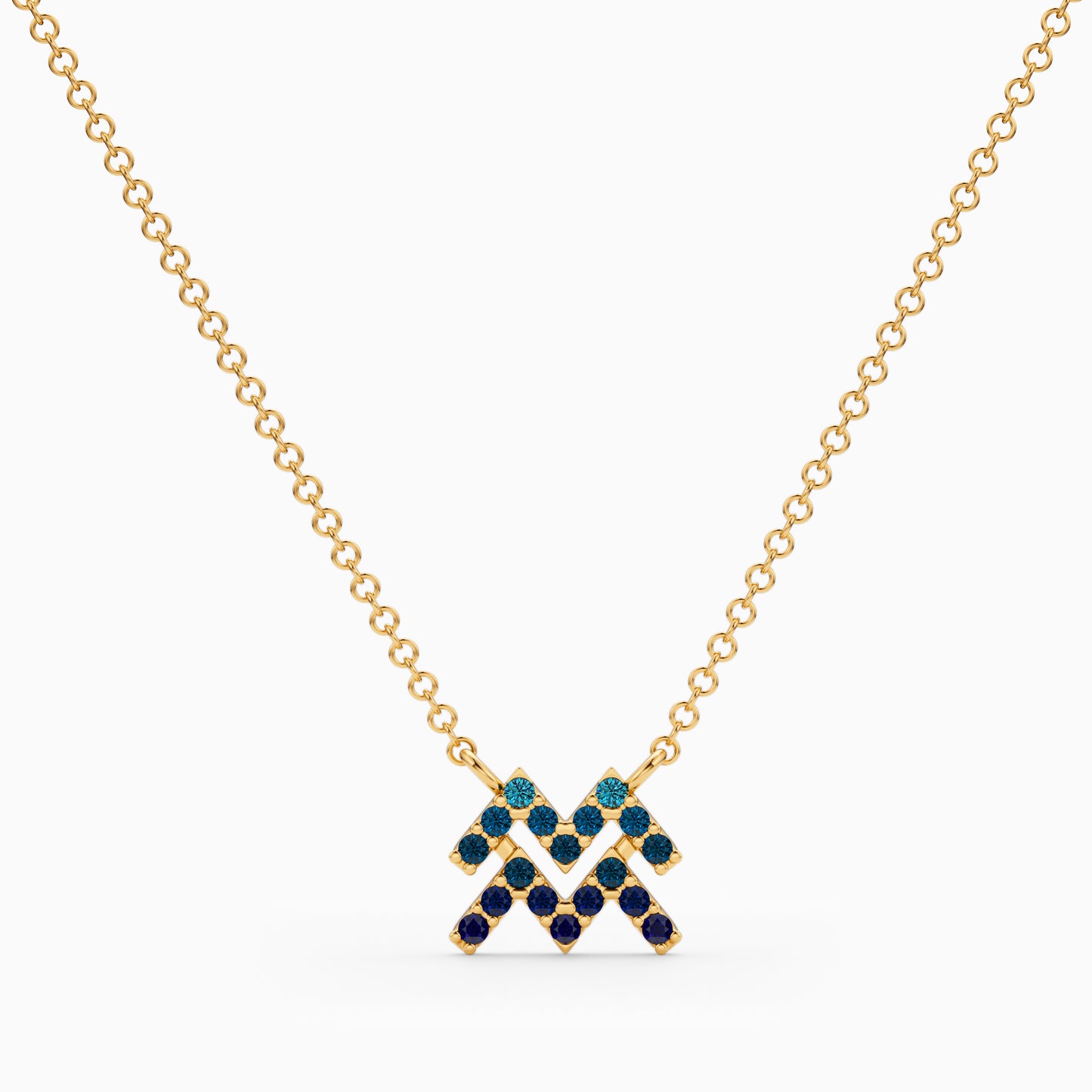 Sapphire Aquarius Necklace