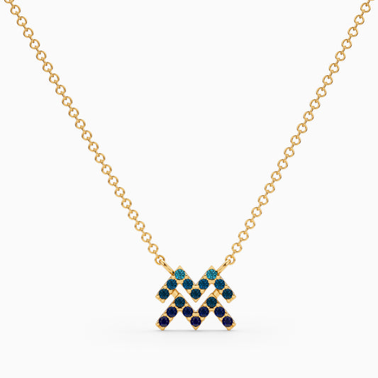 Sapphire Aquarius Necklace