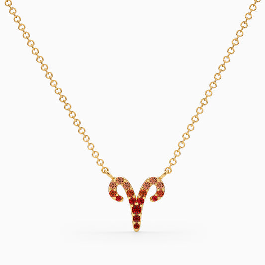Sapphire Aries Necklace