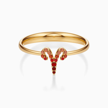 Sapphire Aries Ring