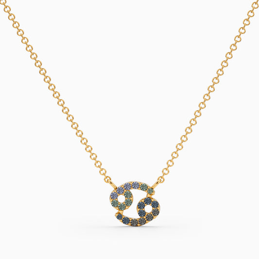 Sapphire Cancer Necklace