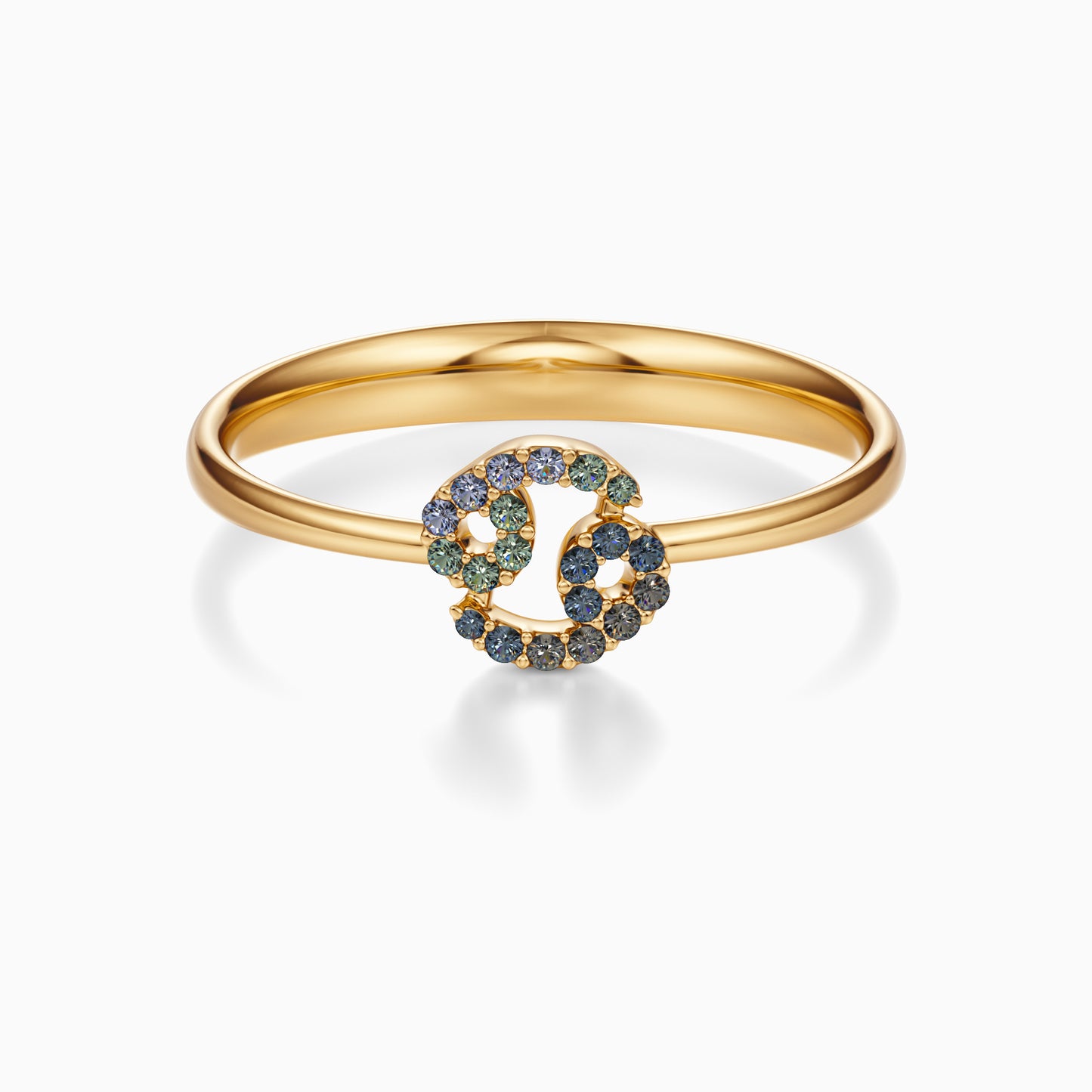 Sapphire Cancer Ring