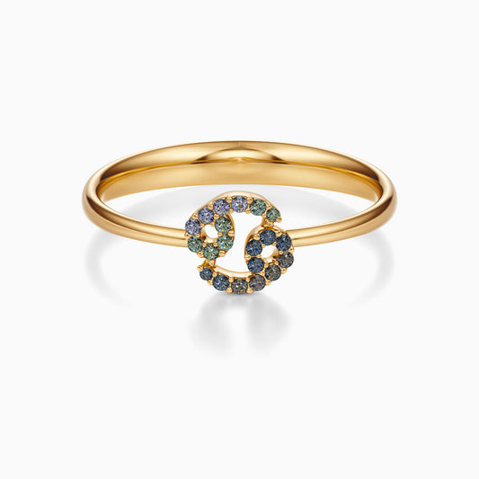 Sapphire Cancer Ring