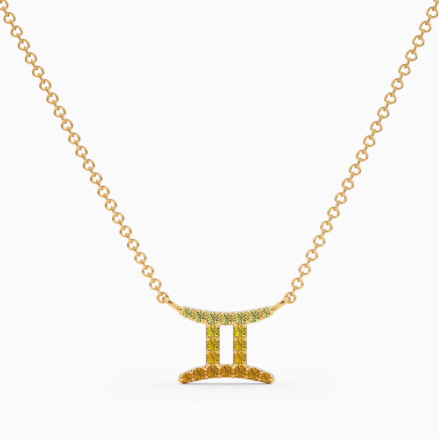 Sapphire Gemini Necklace