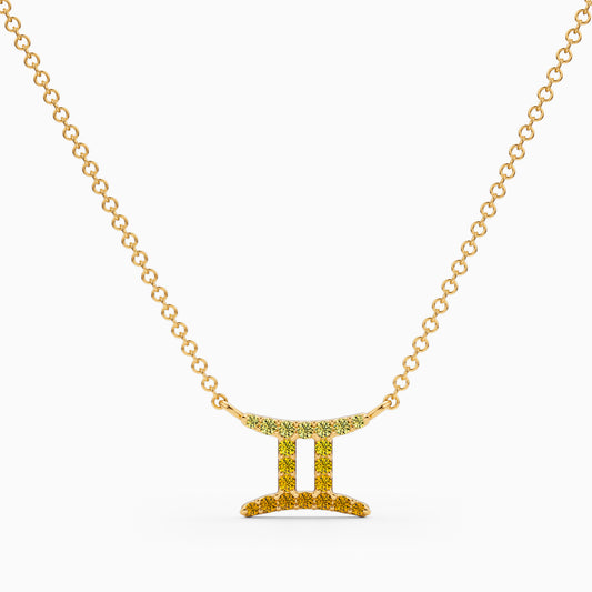 Sapphire Gemini Necklace