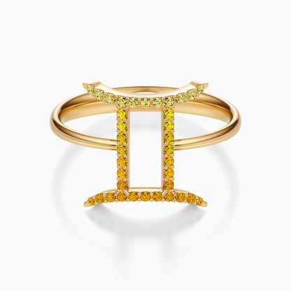 Large Sapphire Gemini Ring