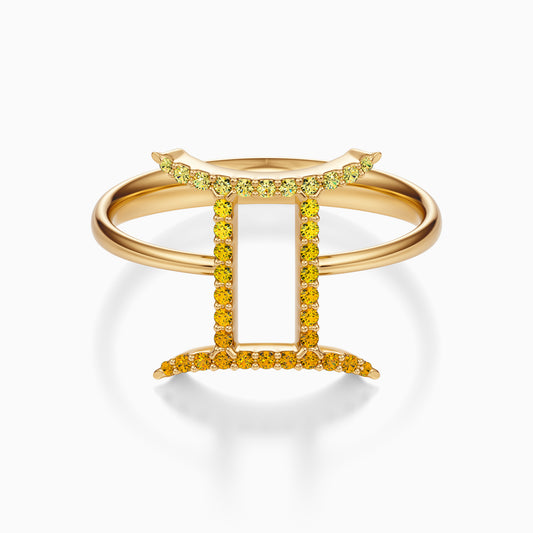 Large Sapphire Gemini Ring