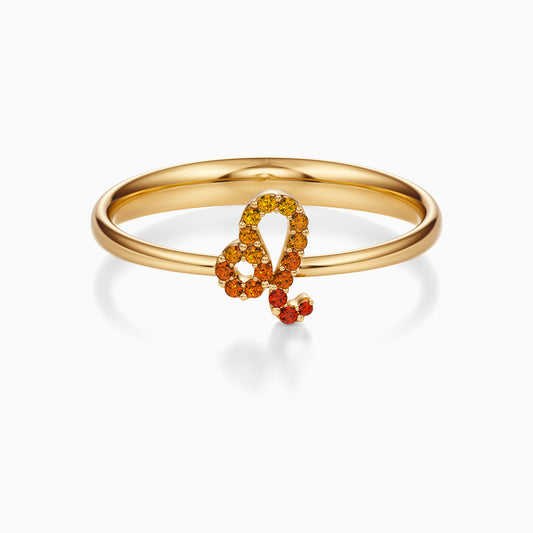 Sapphire Leo Ring