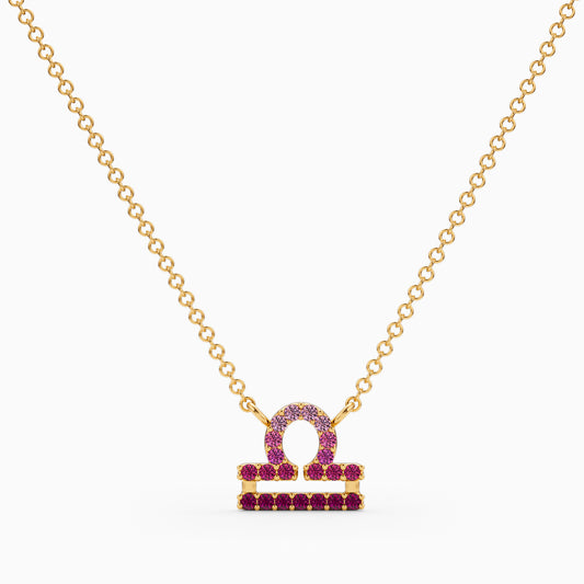Sapphire Libra Necklace