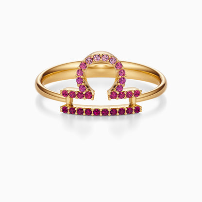Large Sapphire Libra Ring