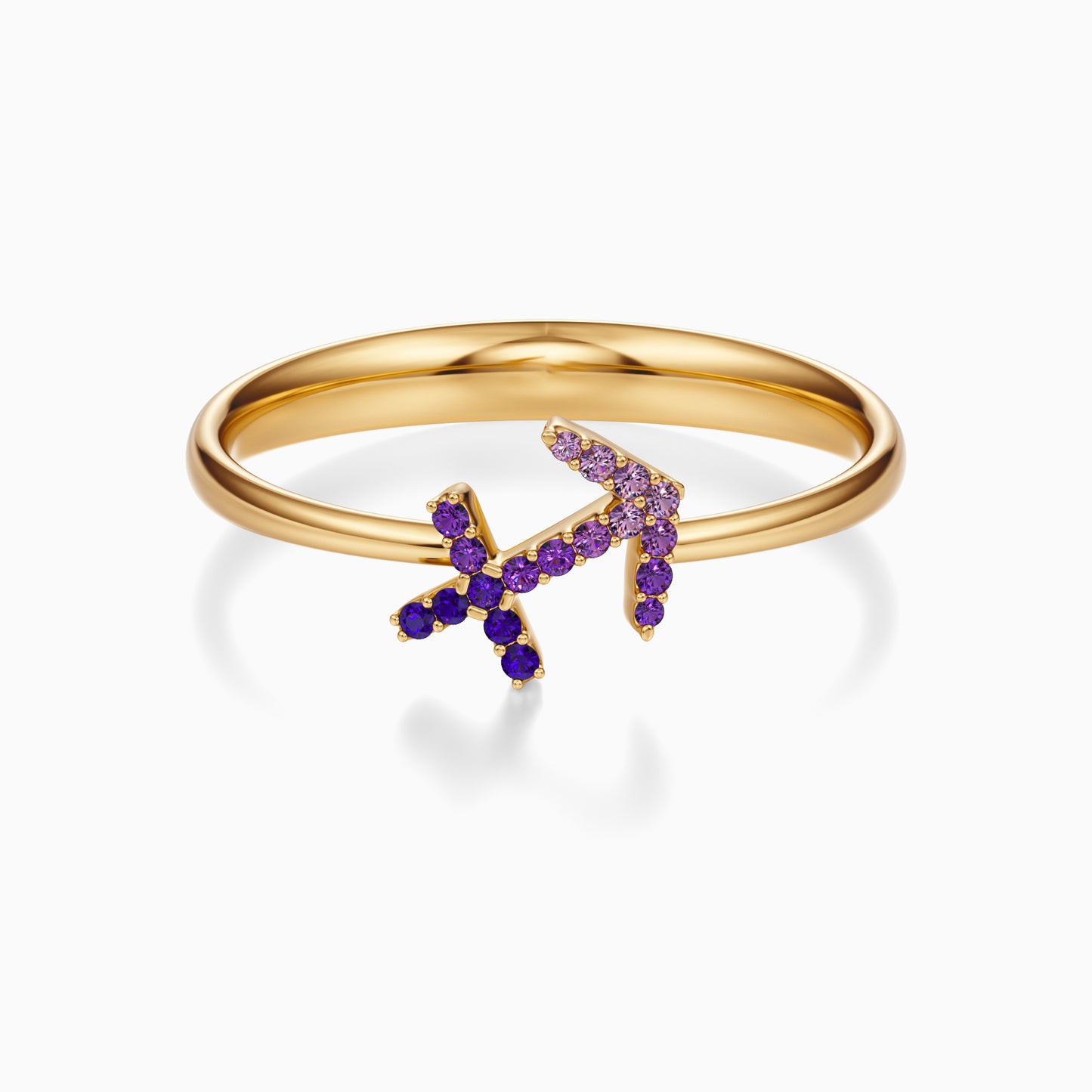 Sapphire Sagittarius Ring