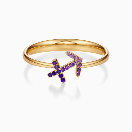 Sapphire Sagittarius Ring