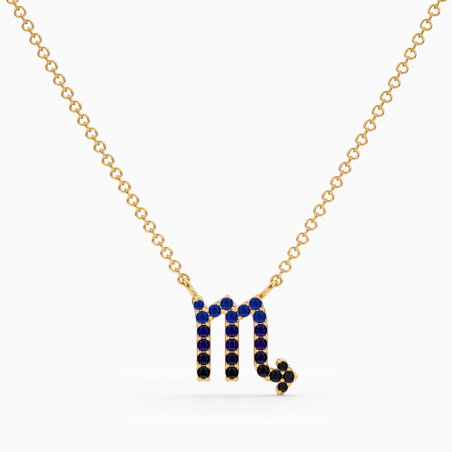 Sapphire Scorpio Necklace