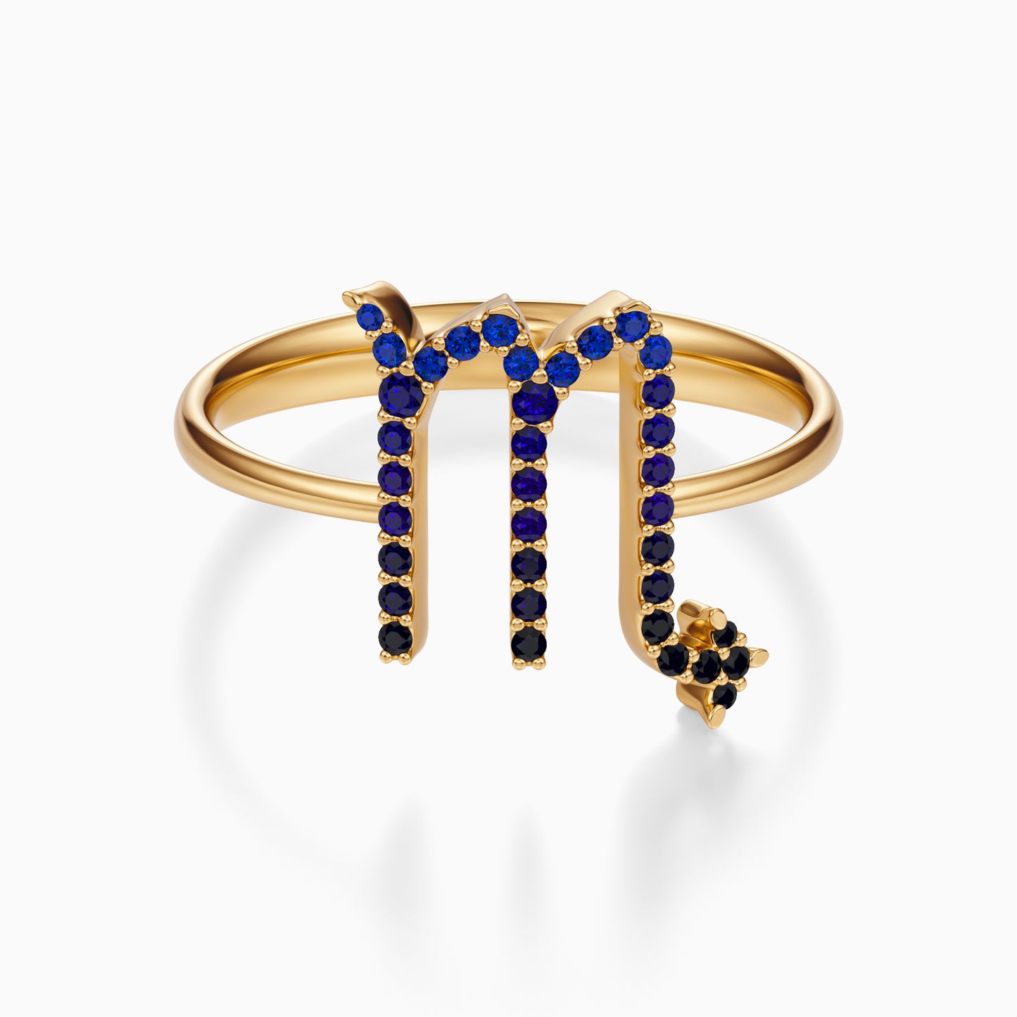 Large Sapphire Scorpio Ring