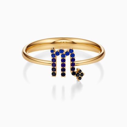 Sapphire Scorpio Ring