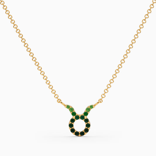 Sapphire Taurus Necklace