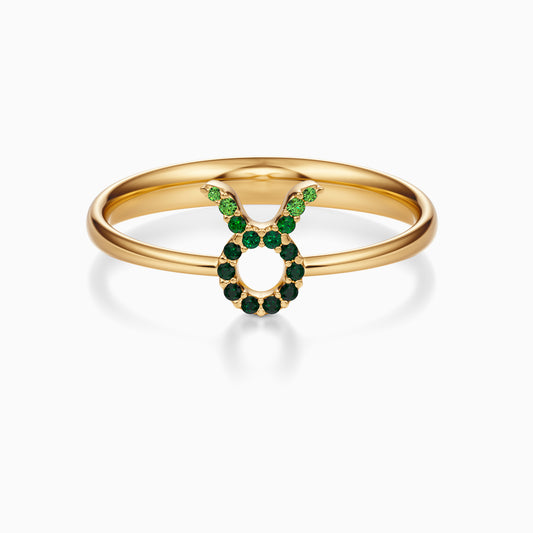 Sapphire Taurus Ring