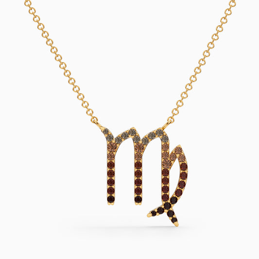 Large Sapphire Virgo Necklace