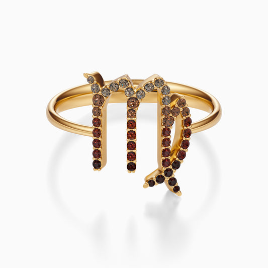 Large Sapphire Virgo Ring