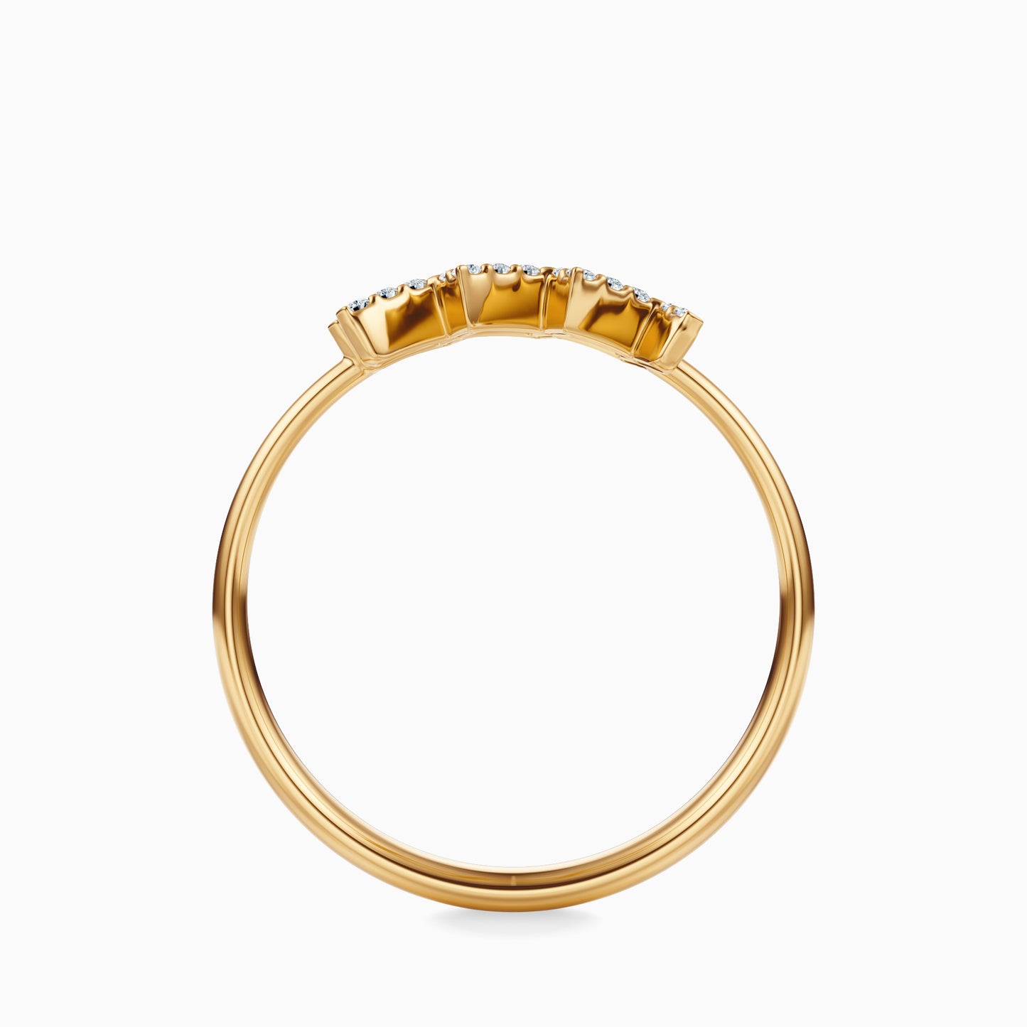 Large Diamond Aquarius Ring