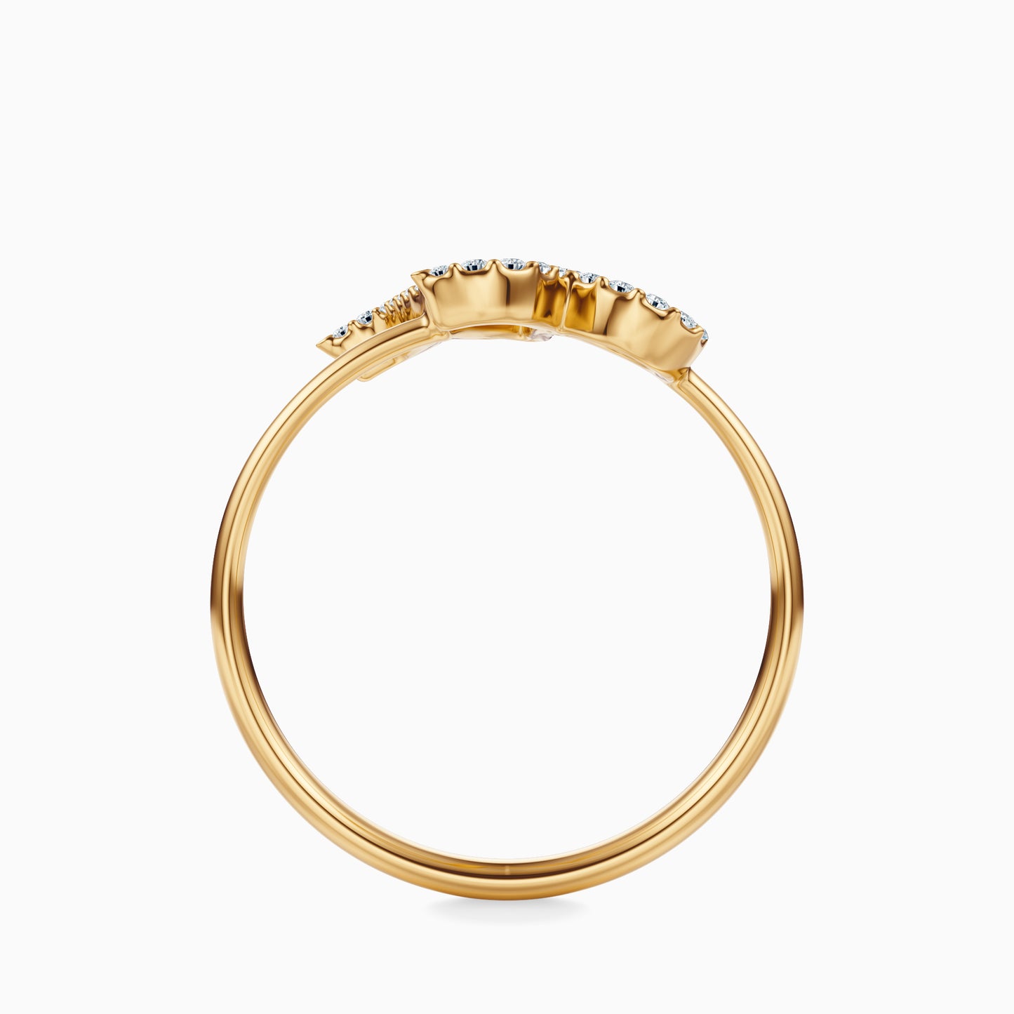 Large Diamond Capricorn Ring