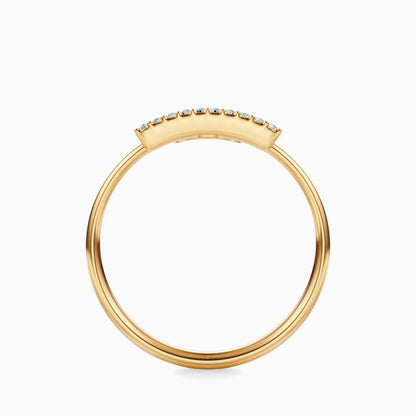 Large Diamond Libra Ring