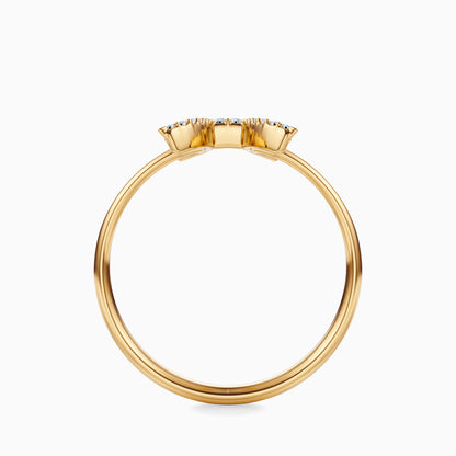 Large Diamond Pisces Ring