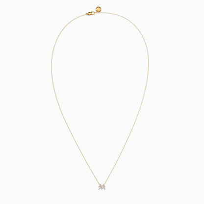 Diamond Aquarius Necklace