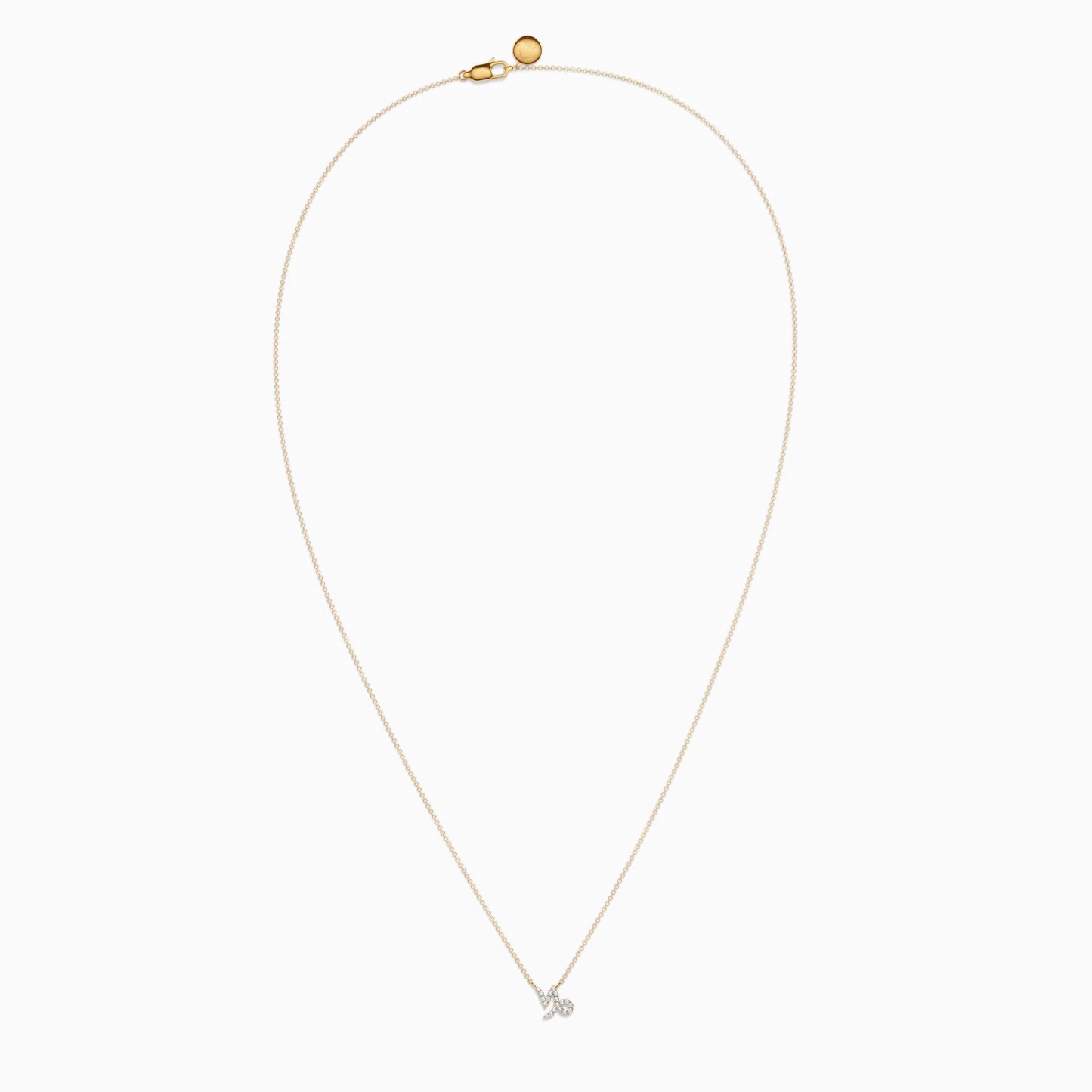 Diamond Capricorn Necklace