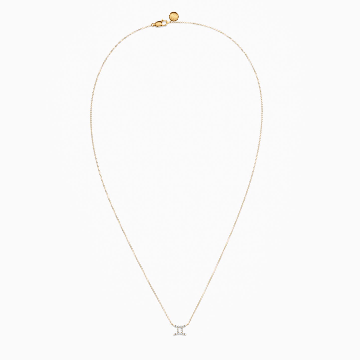 Diamond Gemini Necklace