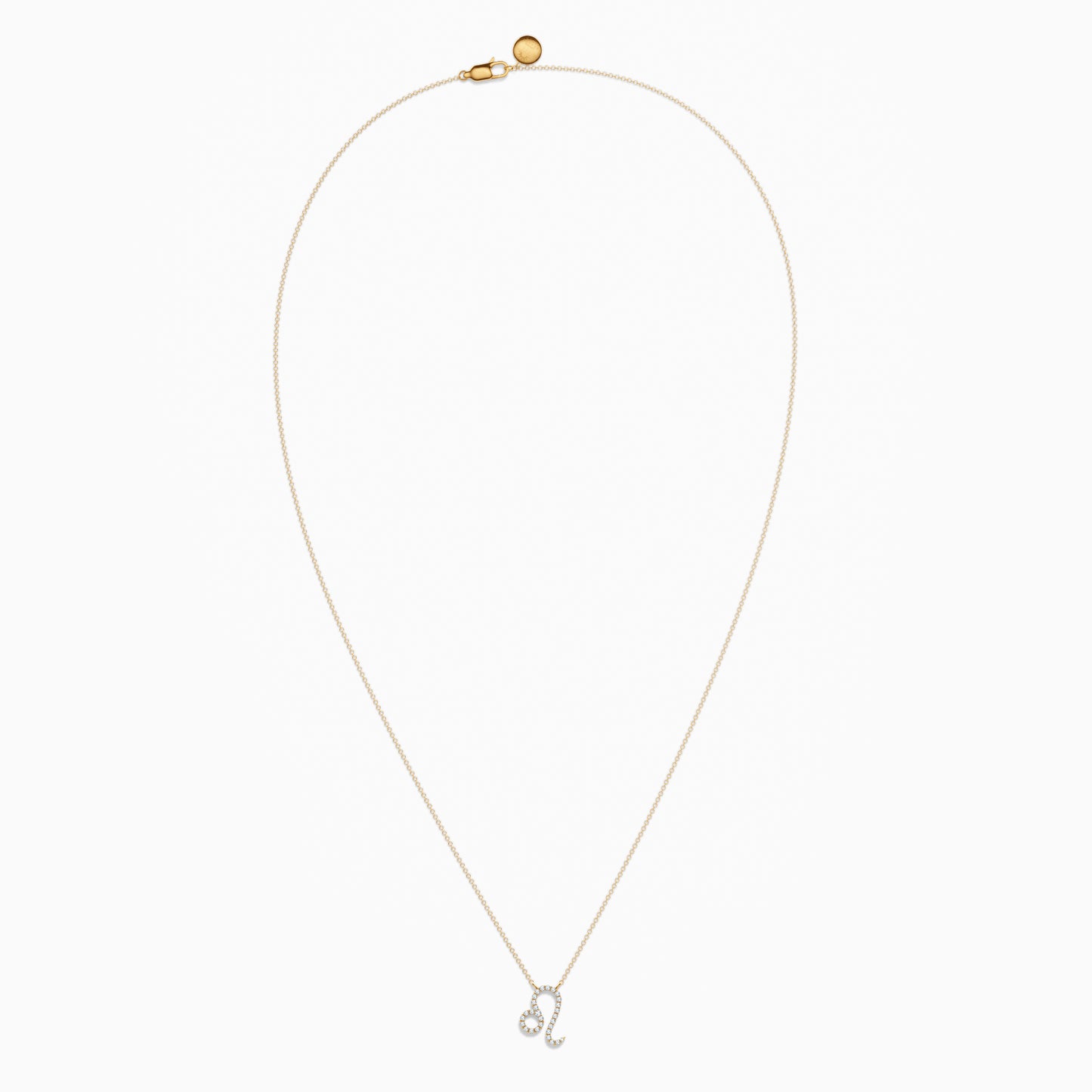 Large Diamond Leo Necklace