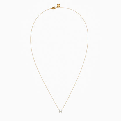 Diamond Pisces Necklace
