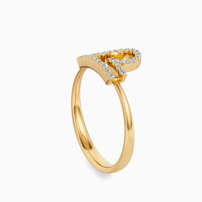 Large Diamond Libra Ring