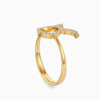 Large Diamond Taurus Ring