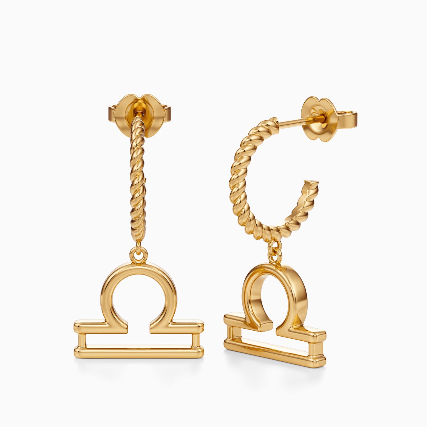 Large Libra Dangle Earrings